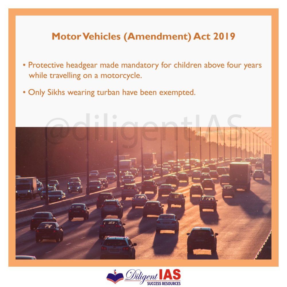 Motor Vehicles Amendment Act 2019 Diligent Ias