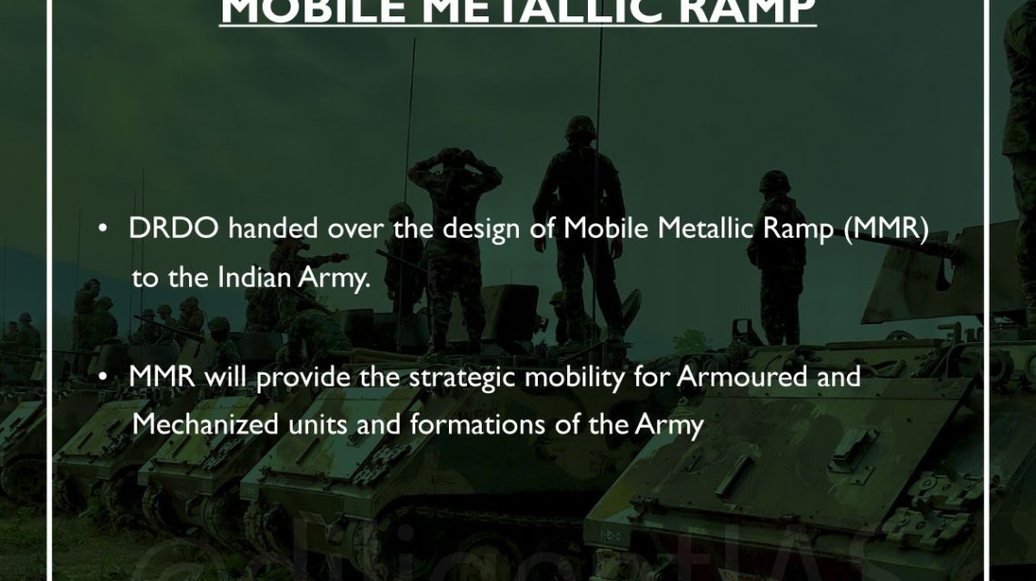 Mobile Metallic Ramp for Indian Army